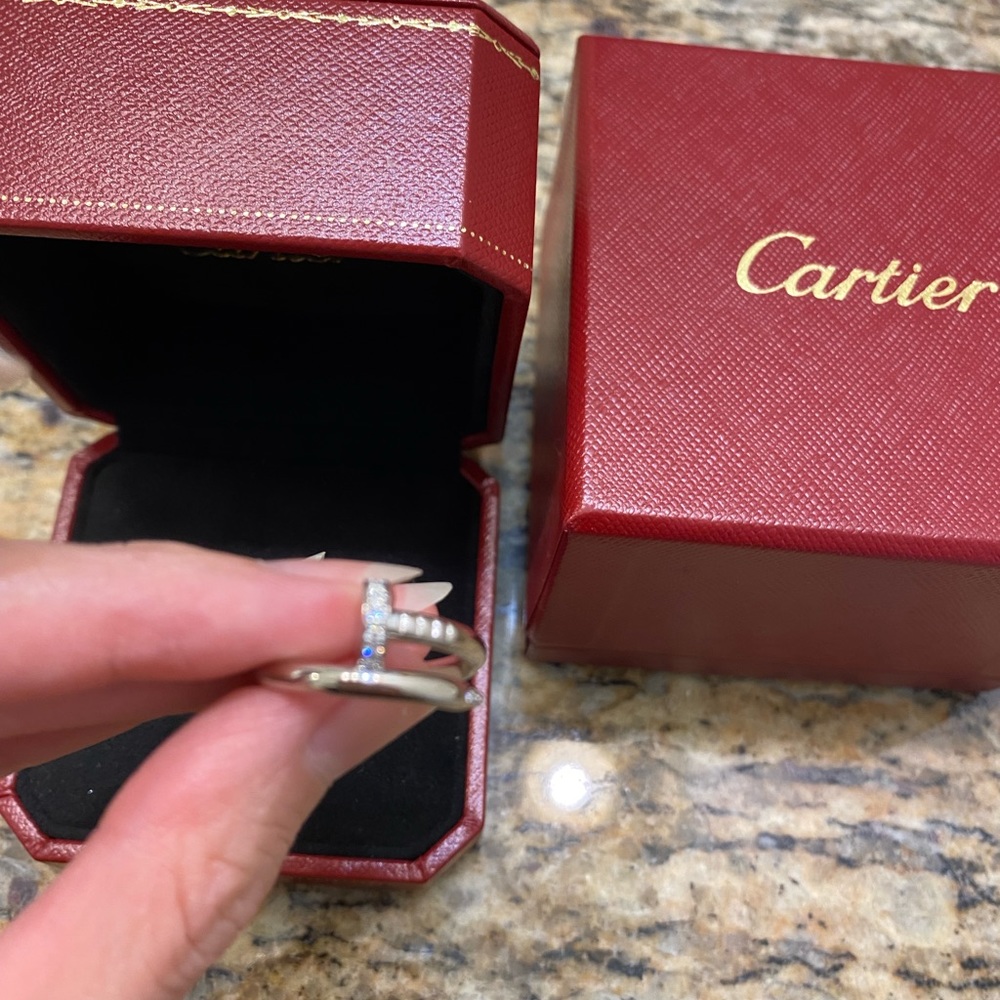 Cartier Juste un Clou ring, 18K white gold